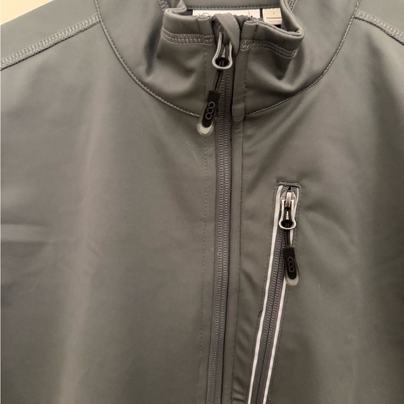 Women's Windproof Vest Outerwear Gray 6 Pockets & Reflective Design Size Large - Picture 8 of 16